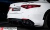 Tłumik końcowy Alfa Romeo Giulia 2.0 Quadrifoglio style RAGAZZON CARBON 4x100mm sportowy wydech